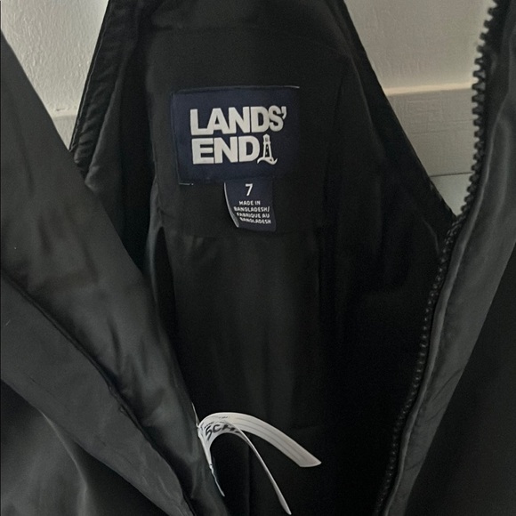 Lands End Black Snow Bib Overalls - Picture 2 of 3